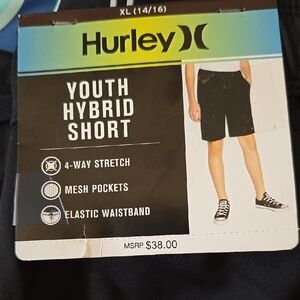 Hurley Black Youth Hybrid Shorts